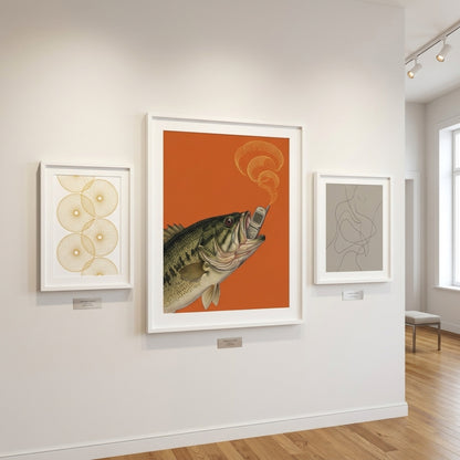 Bass on the Phone Wall Art Decor preview 7