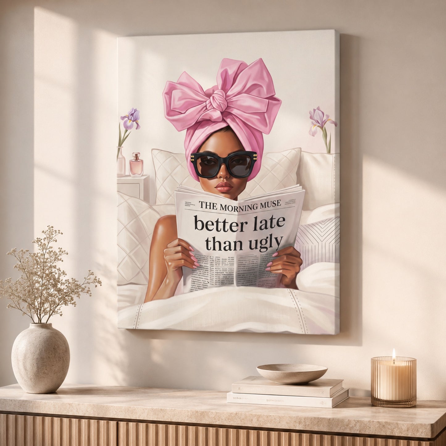 Better Late Than Ugly Wall Art Decor preview 10