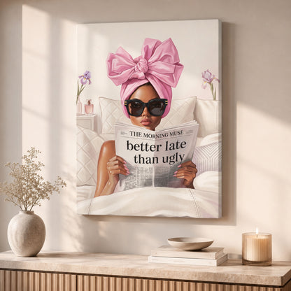 Better Late Than Ugly Wall Art Decor preview 10