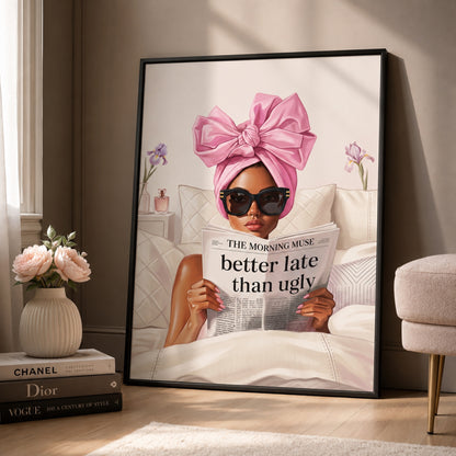 Better Late Than Ugly Wall Art Decor preview 2