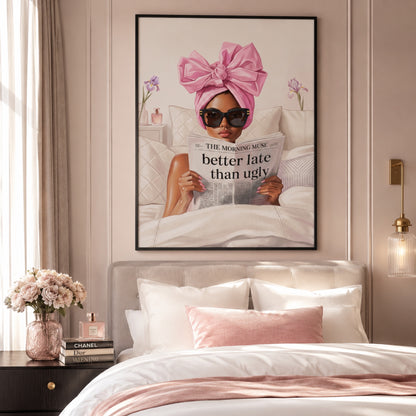Better Late Than Ugly Wall Art Decor preview 3