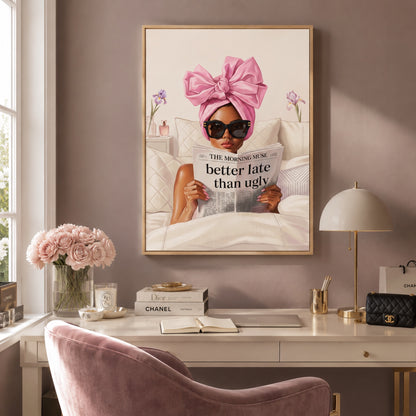 Better Late Than Ugly Wall Art Decor preview 4
