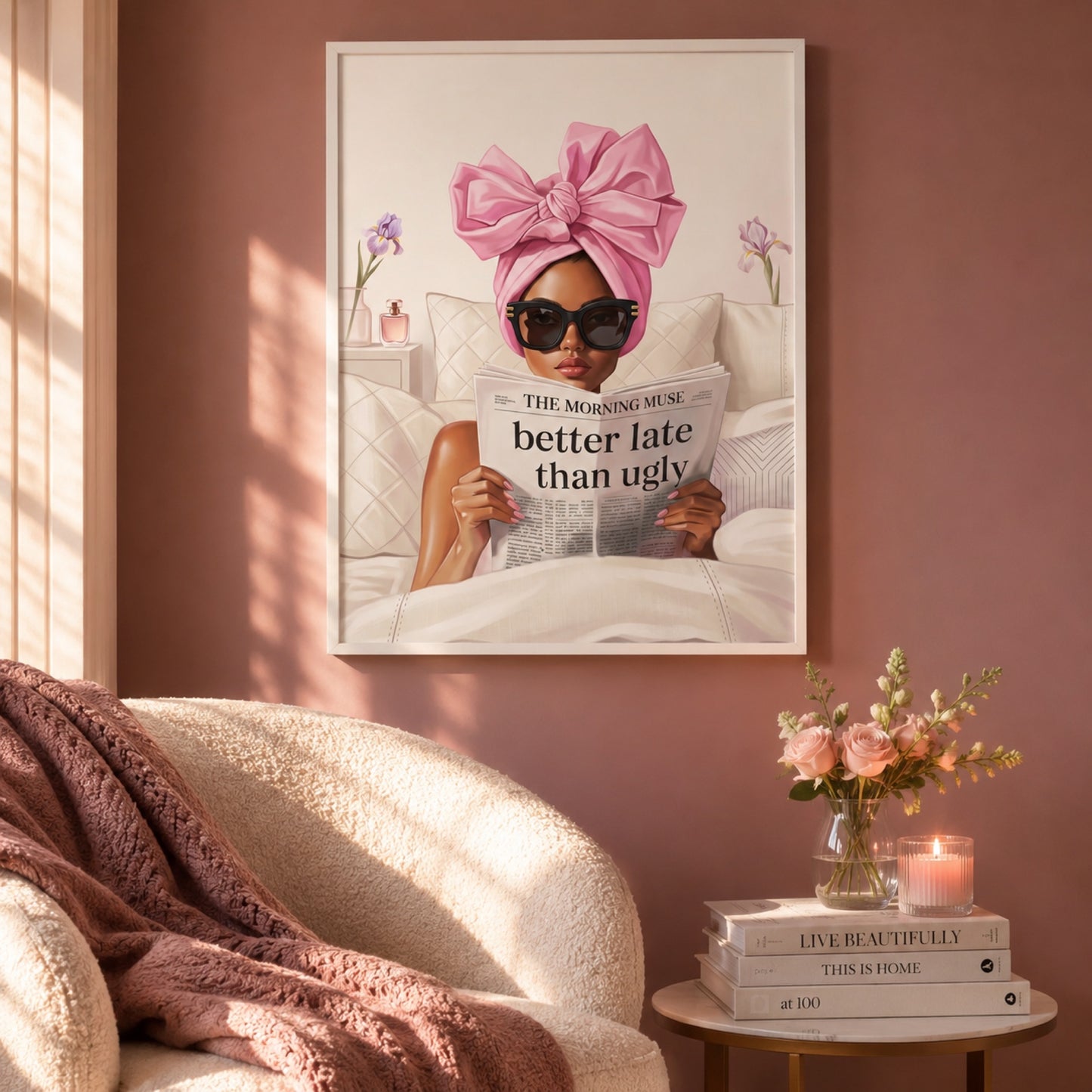 Better Late Than Ugly Wall Art Decor preview 5