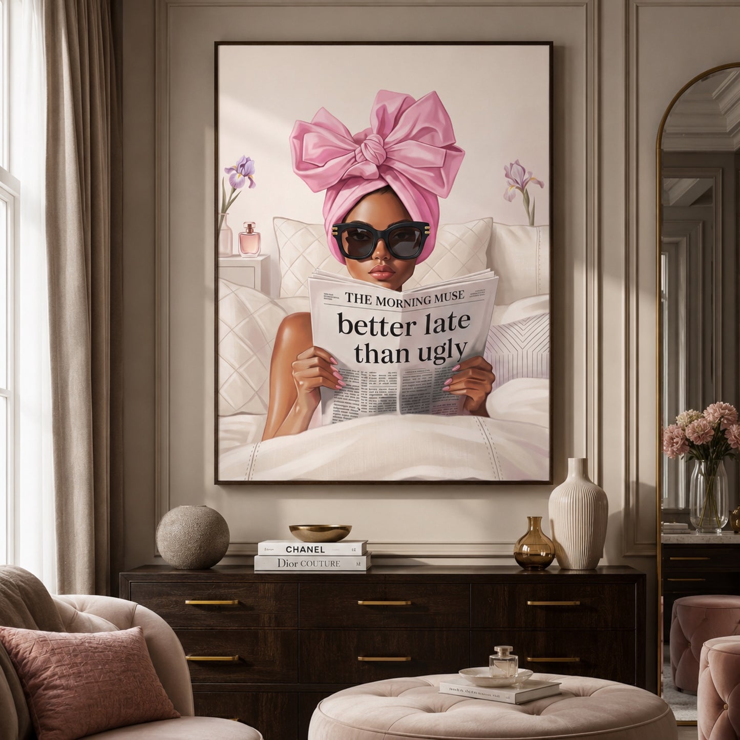 Better Late Than Ugly Wall Art Decor preview 6