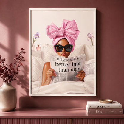 Better Late Than Ugly Wall Art Decor preview 7