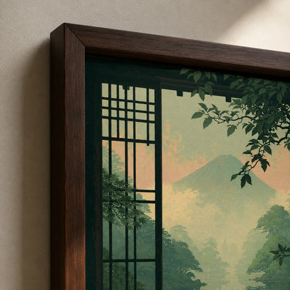 Black Cat Japanese Garden Wall Art Decor - Wall Art Decor - packaging