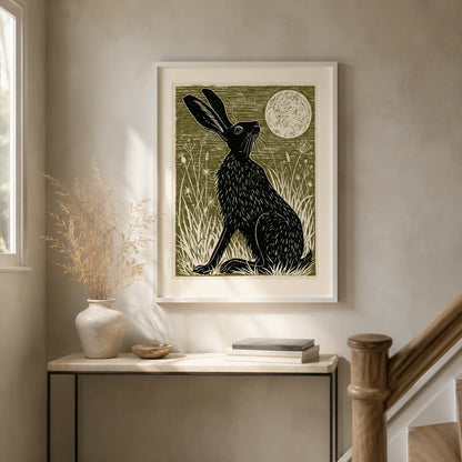 Black Hare Moon Wall Art Decor - Wall Art Decor - view 11