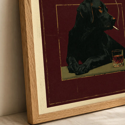 Black Labrador Whiskey Wall Art Decor - Wall Art Decor - packaging