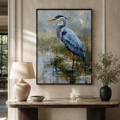Blue Heron Marsh Wall Art Decor - Wall Art Decor - view 11