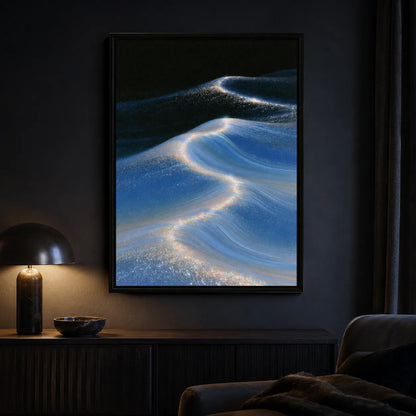 Blue Ocean Waves Wall Art Decor - Wall Art Decor - lifestyle