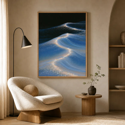 Blue Ocean Waves Wall Art Decor - Wall Art Decor - view 11