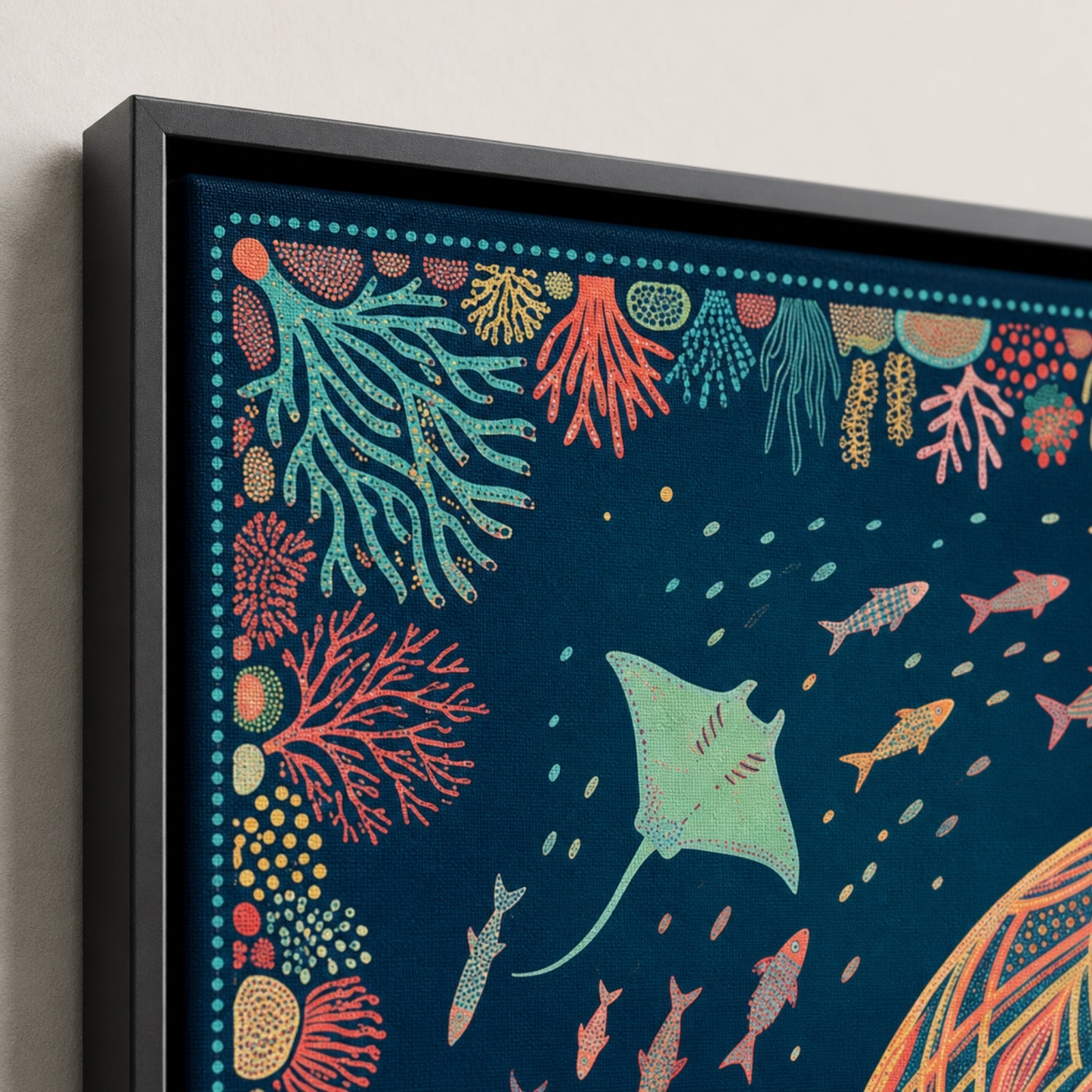 Boho Jellyfish of the Deep Wall Art Decor preview 8