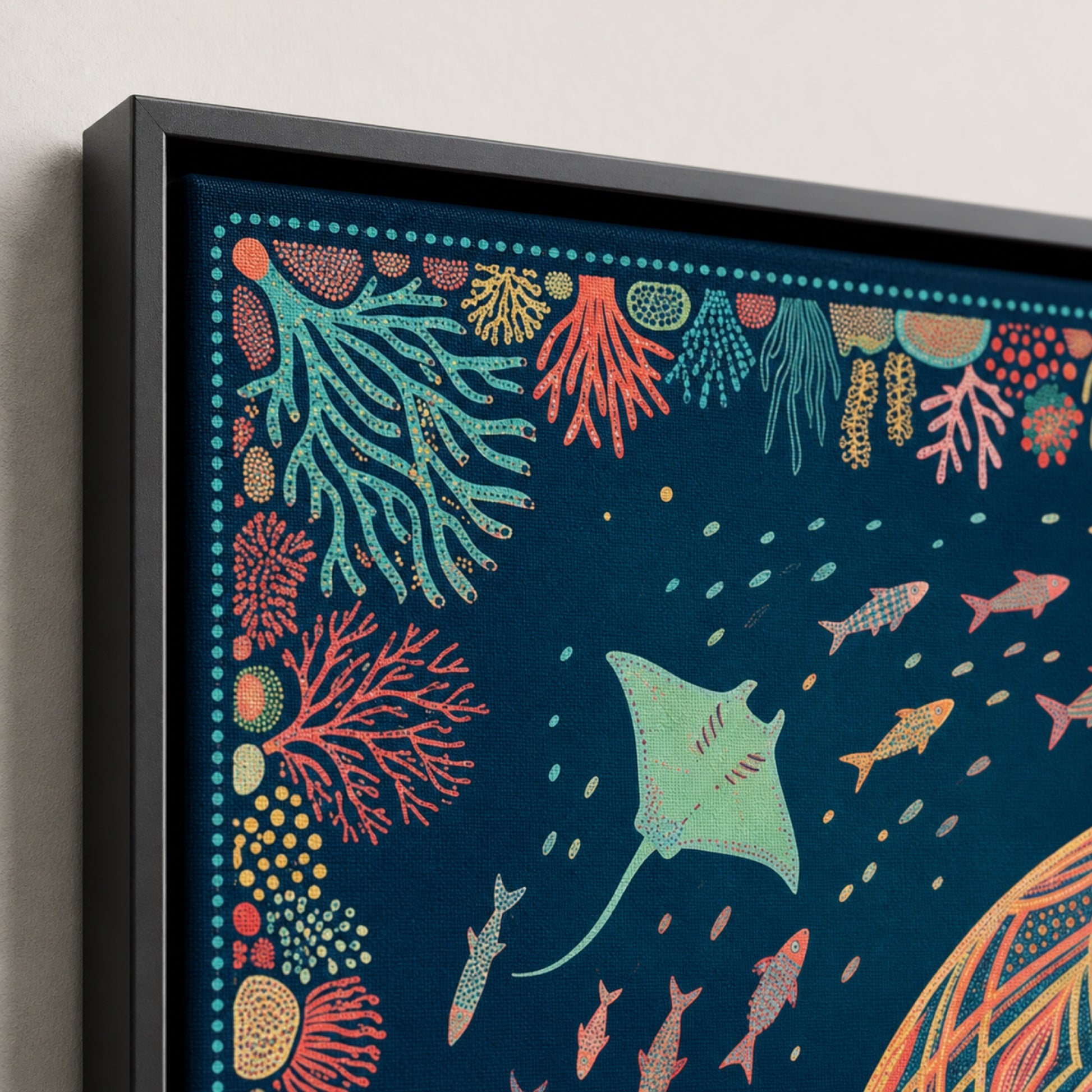 Boho Jellyfish of the Deep Wall Art Decor preview 8