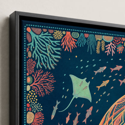 Boho Jellyfish of the Deep Wall Art Decor preview 8