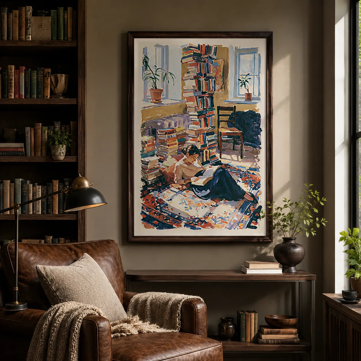 Book Lover Reading Nook Wall Art Decor - Wall Art Decor - lifestyle