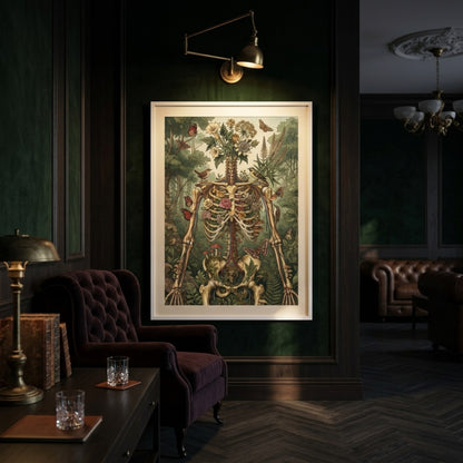 Botanical Skeleton Forest Wall Art Decor preview 5