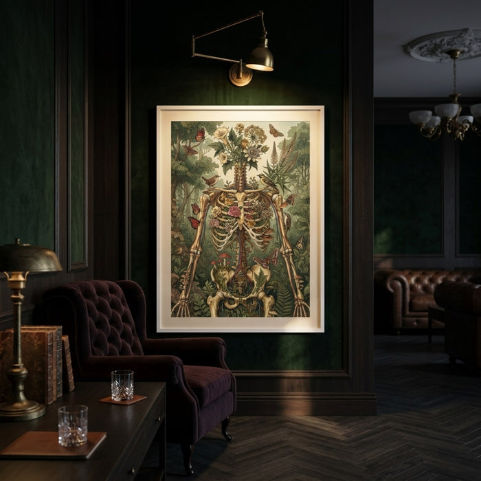 Botanical Skeleton Forest Wall Art Decor