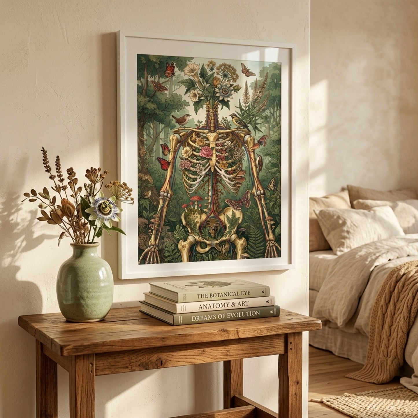 Botanical Skeleton Forest Wall Art Decor preview 7