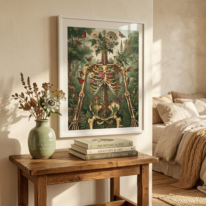 Botanical Skeleton Forest Wall Art Decor preview 7