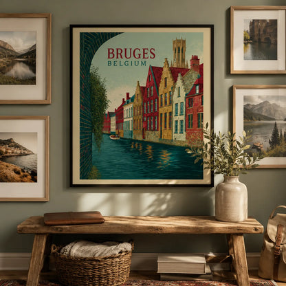 Bruges Belgium Canal Wall Art Decor - Wall Art Decor - view 11