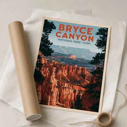 Bryce Canyon National Park Wall Art Decor - Wall Art Decor - back view