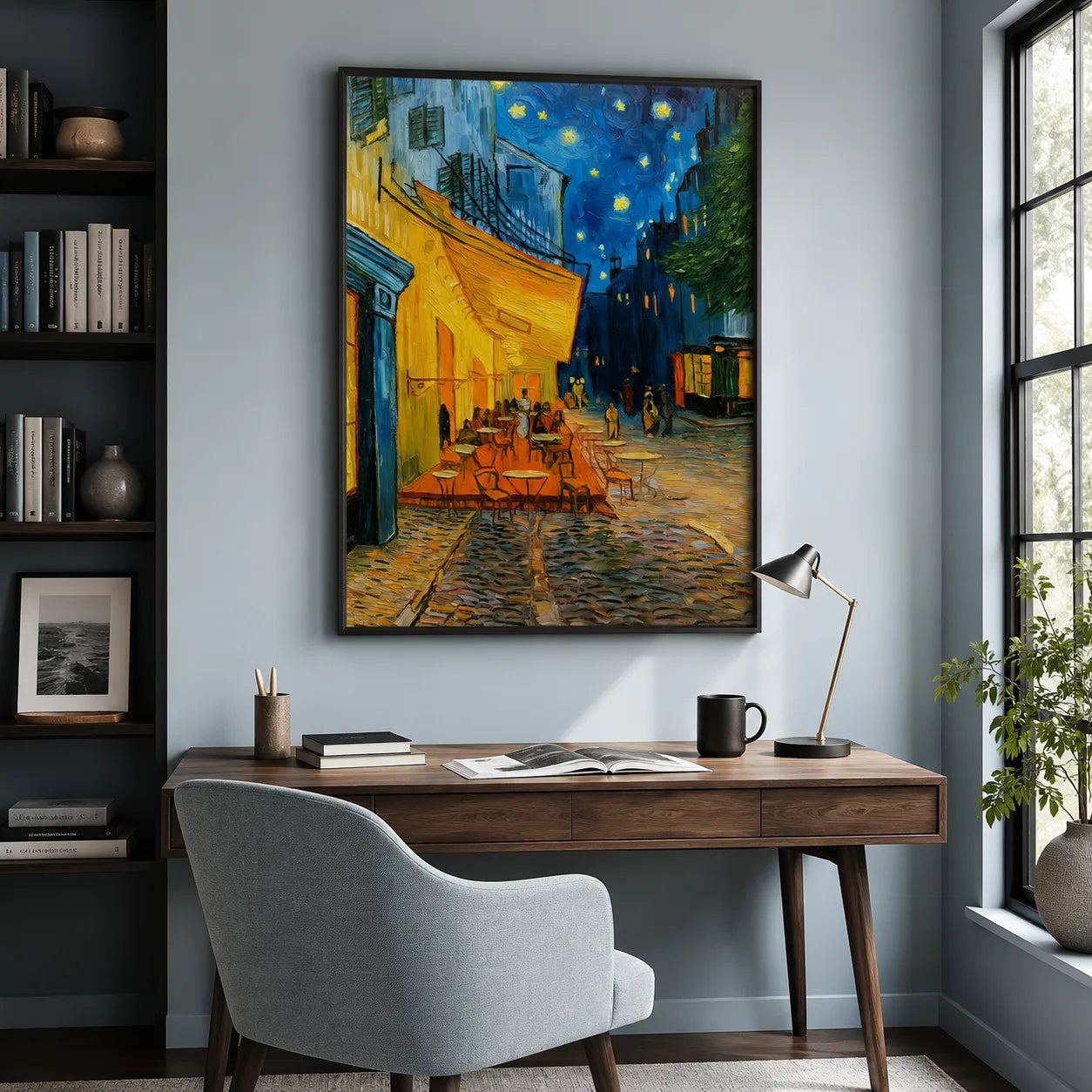 Cafe Terrace at Night Wall Art Decor - Wall Art Decor - alternate angle
