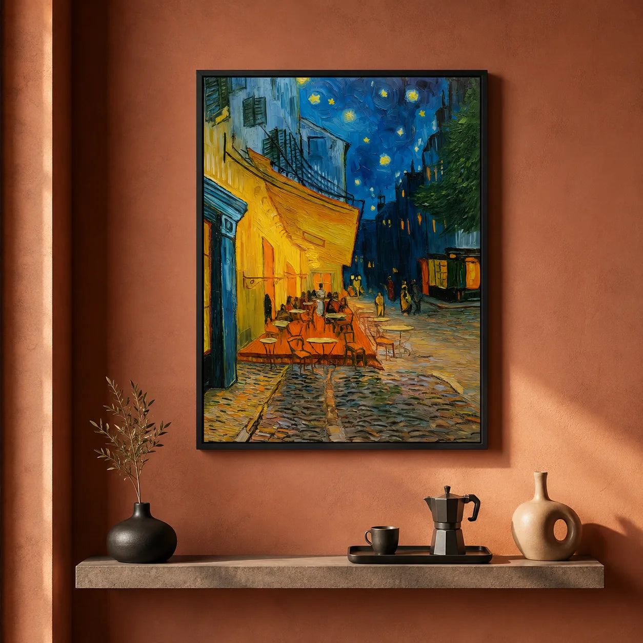Cafe Terrace at Night Wall Art Decor - Wall Art Decor - view 11
