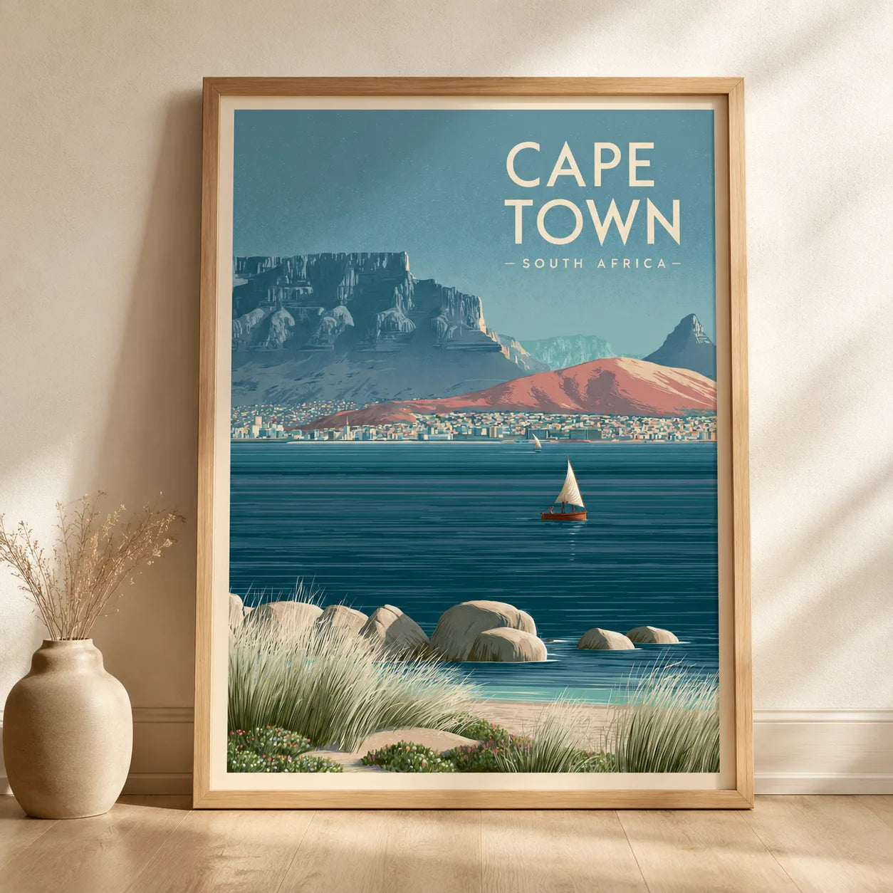 Cape Town South Africa Wall Art Decor - Wall Art Decor - side view