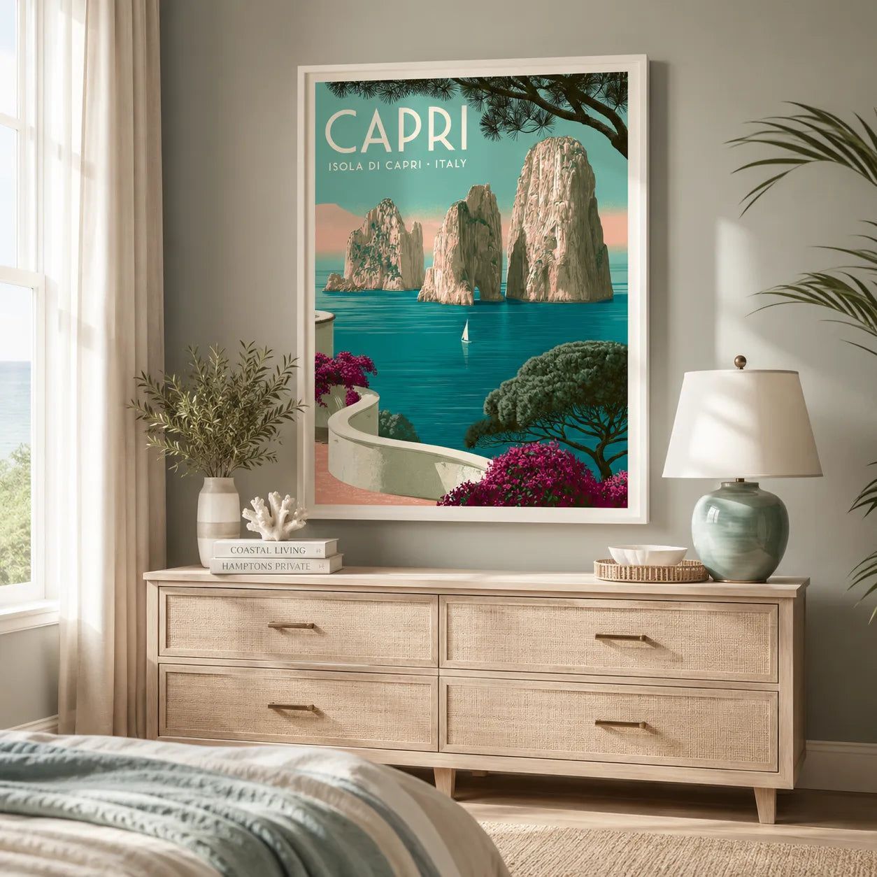 Capri Italy Travel Wall Art Decor - Wall Art Decor - alternate angle