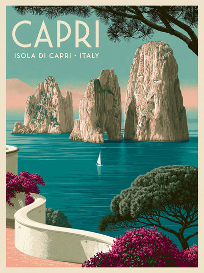 Capri Italy Travel Wall Art Decor