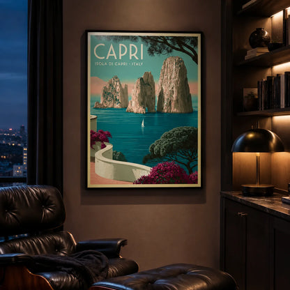 Capri Italy Travel Wall Art Decor - Wall Art Decor - lifestyle