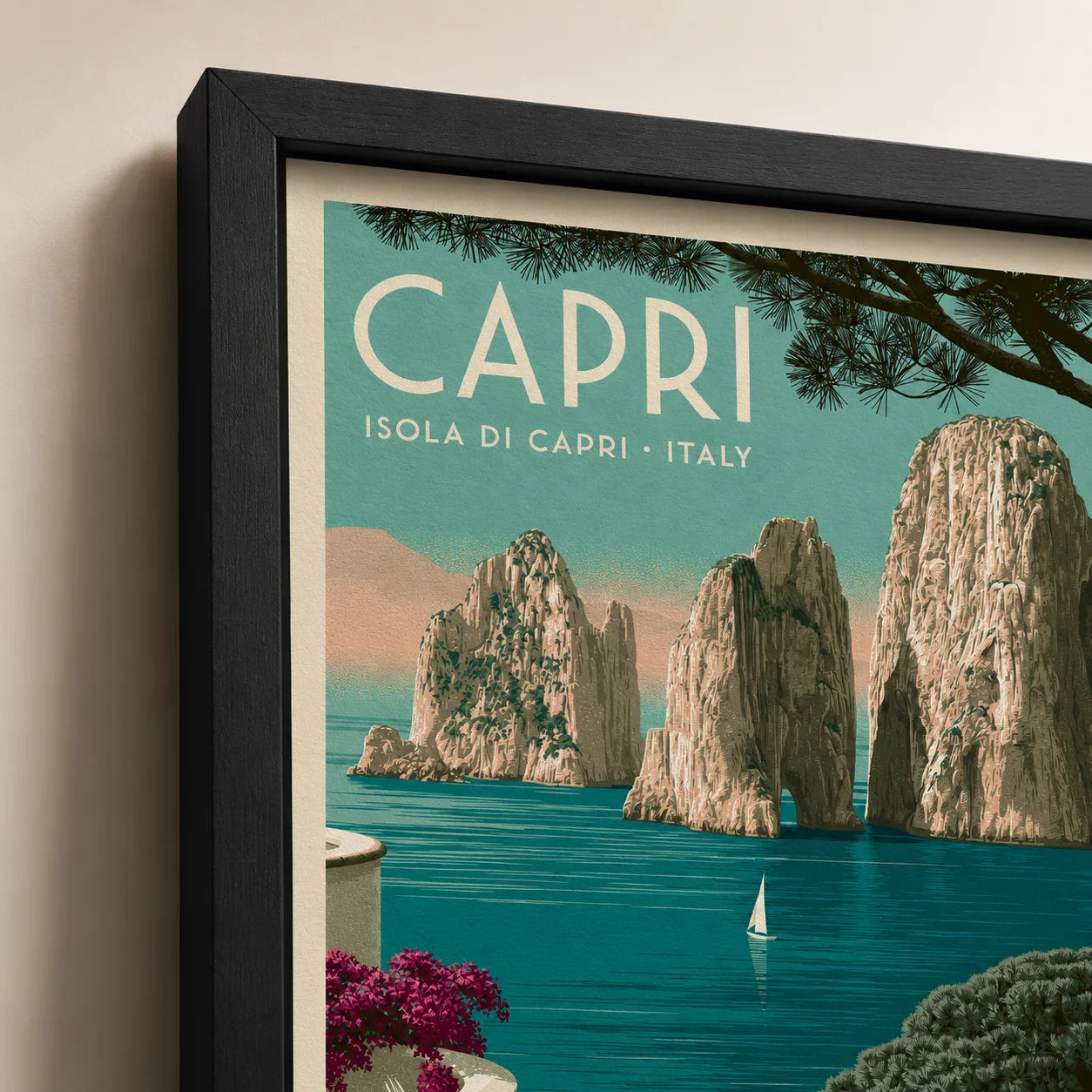 Capri Italy Travel Wall Art Decor - Wall Art Decor - packaging