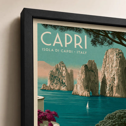 Capri Italy Travel Wall Art Decor - Wall Art Decor - packaging