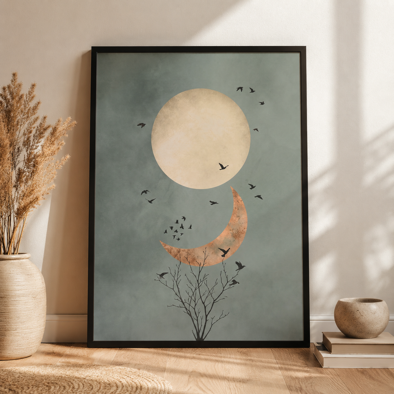 Celestial Moon and Crescent Boho Wall Art Decor – preview 2