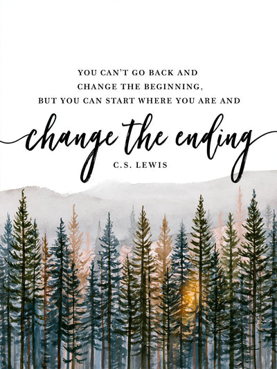 Change the Ending Forest Wall Art Decor