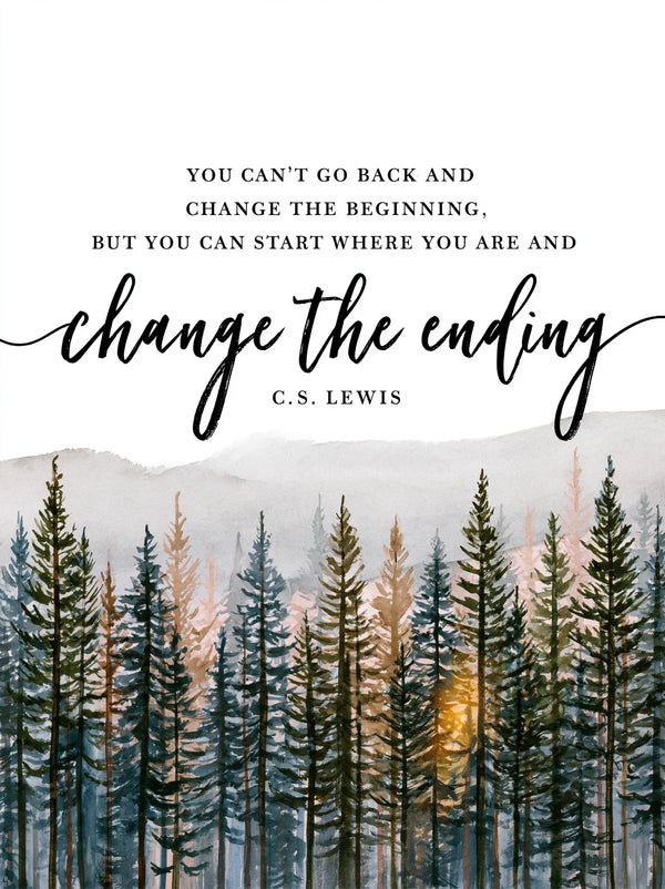 Change the Ending Forest Wall Art Decor