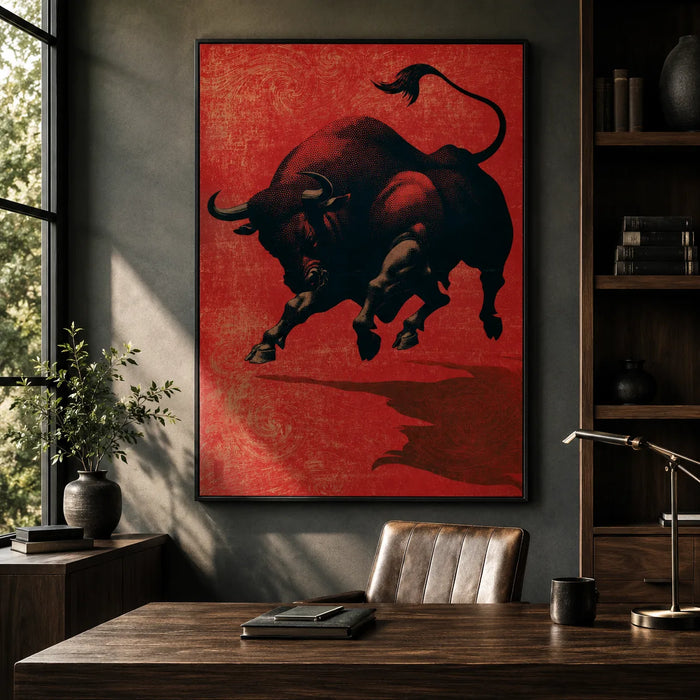Charging Bull Wall Art Decor