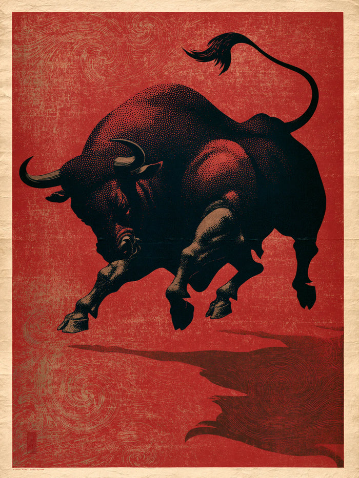 Charging Bull Wall Art Decor