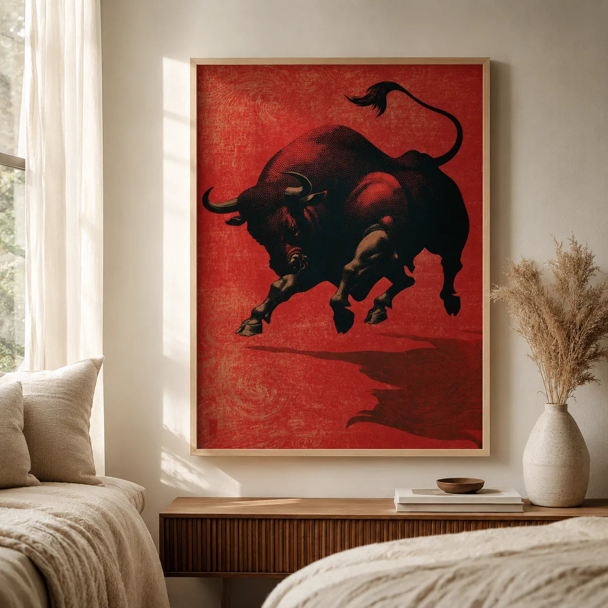 Charging Bull Wall Art Decor - Wall Art Decor - styled