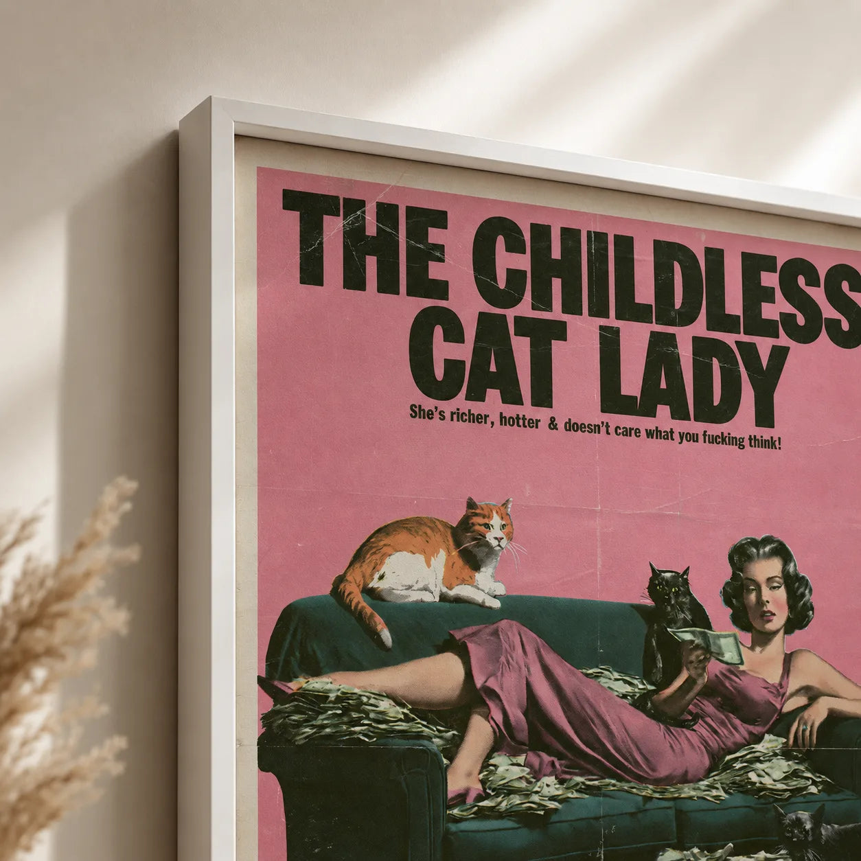 Childless Cat Lady Wall Art Decor - Wall Art Decor - packaging