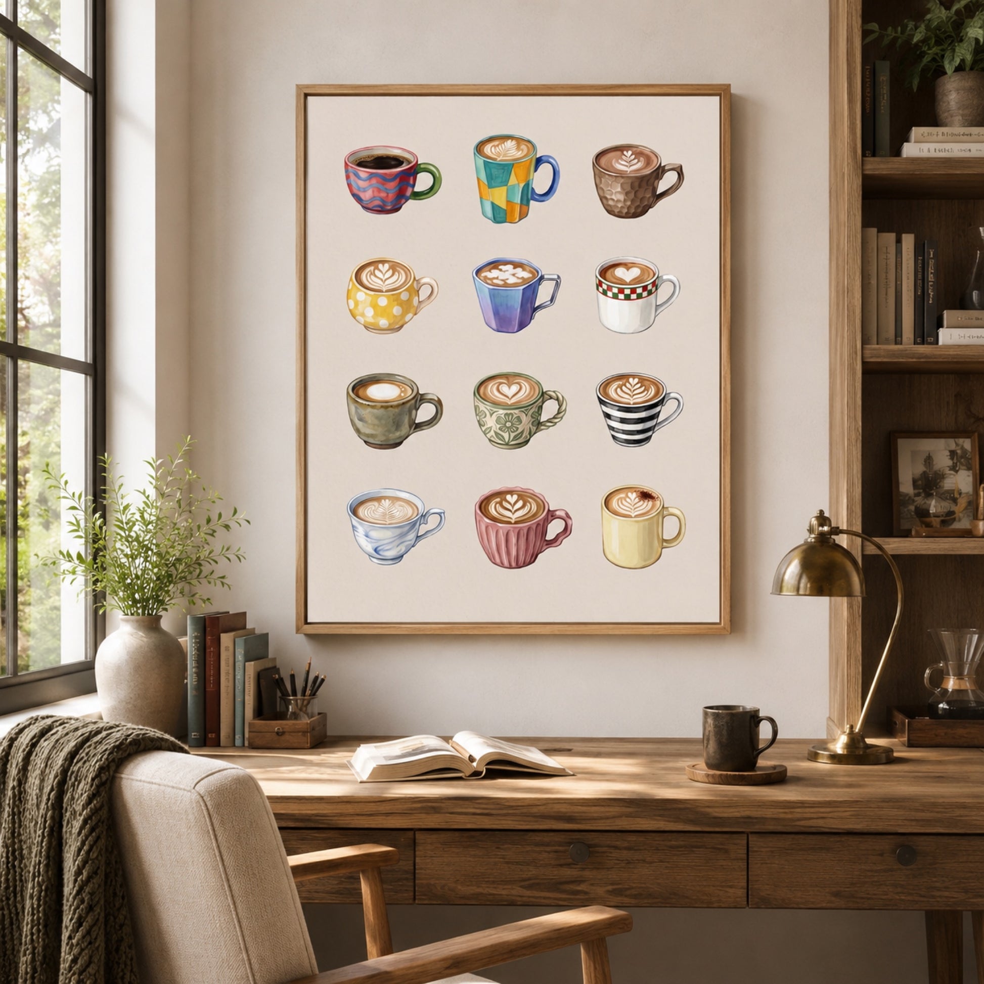 Coffee Cup Collection Wall Art Decor preview 4