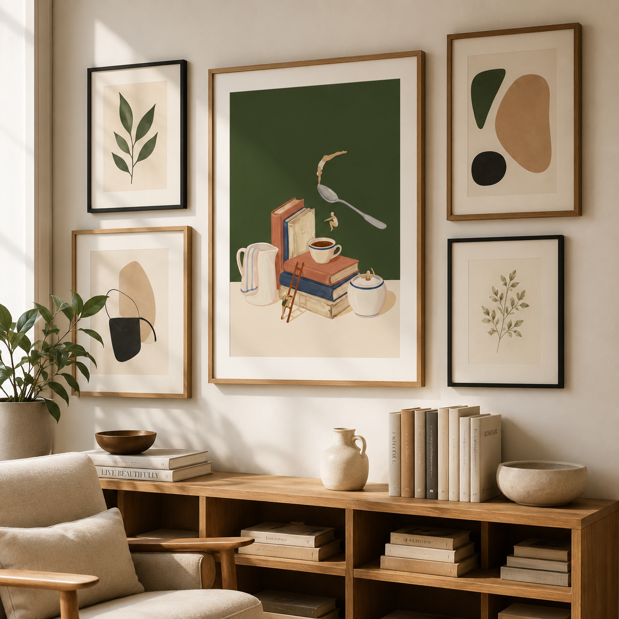 Coffee Divers Surreal Still Life Wall Art Decor – preview 10