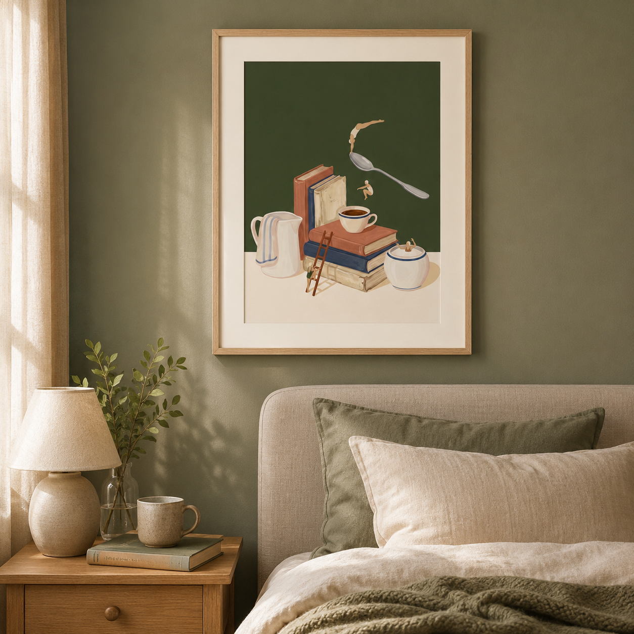 Coffee Divers Surreal Still Life Wall Art Decor – preview 4