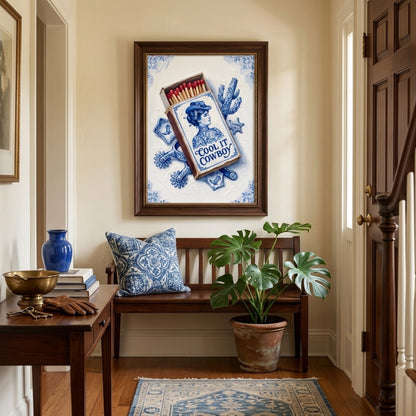 Cool It Cowboy Matchbox Wall Art Decor preview 4