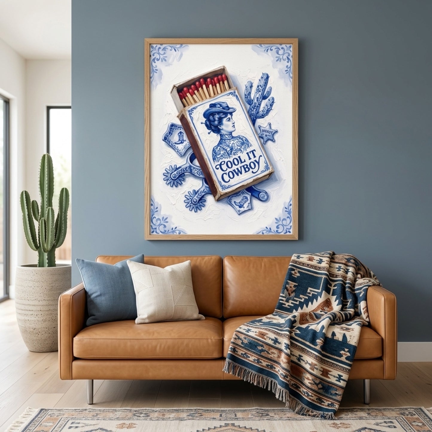 Cool It Cowboy Matchbox Wall Art Decor preview 7