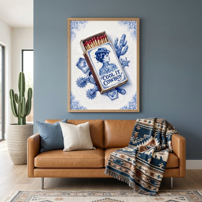 Cool It Cowboy Matchbox Wall Art Decor preview 7