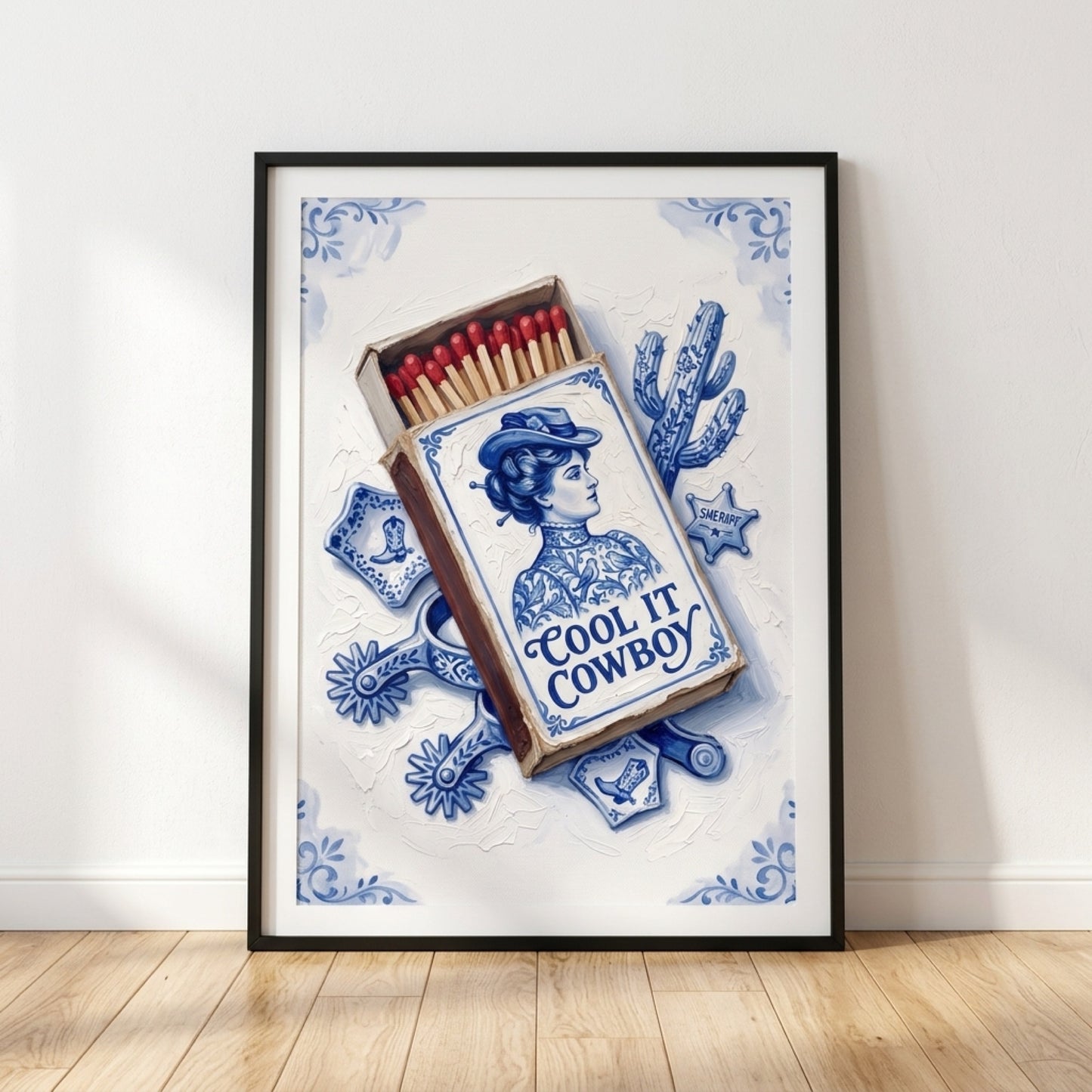 Cool It Cowboy Matchbox Wall Art Decor preview 9