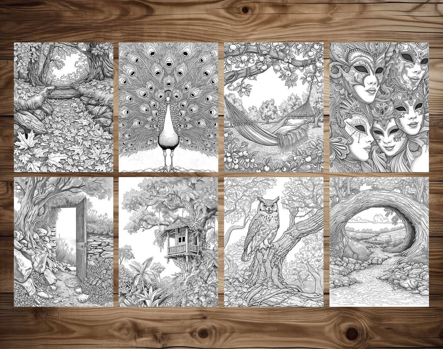101 Calmness Coloring Pages - Instant Download - Printable – preview 4