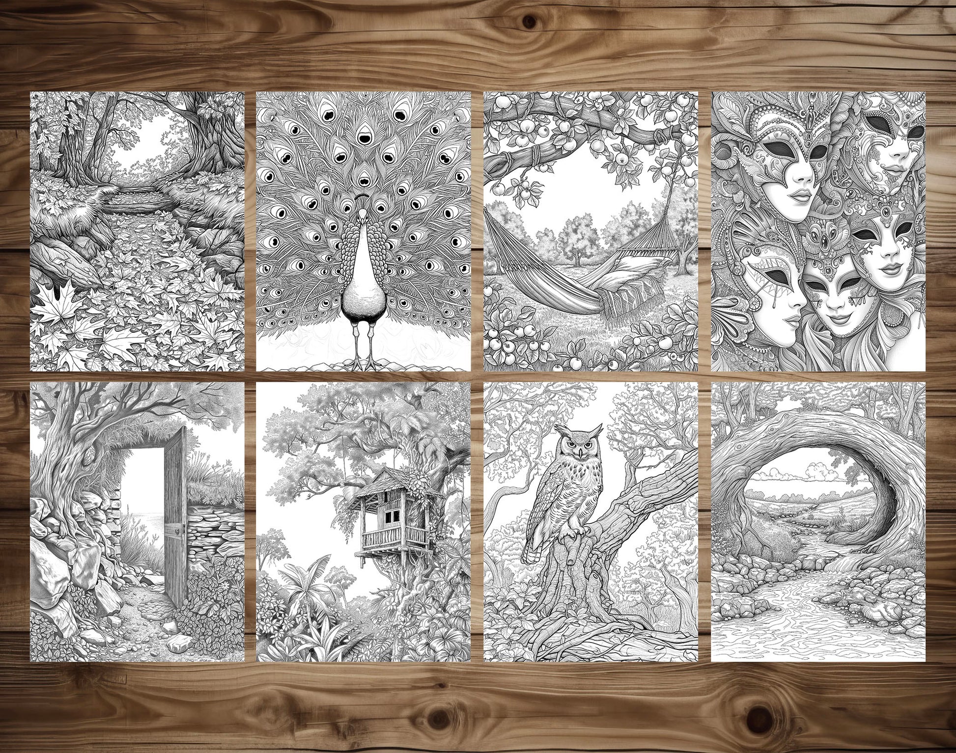 101 Calmness Coloring Pages - Instant Download - Printable – preview 4