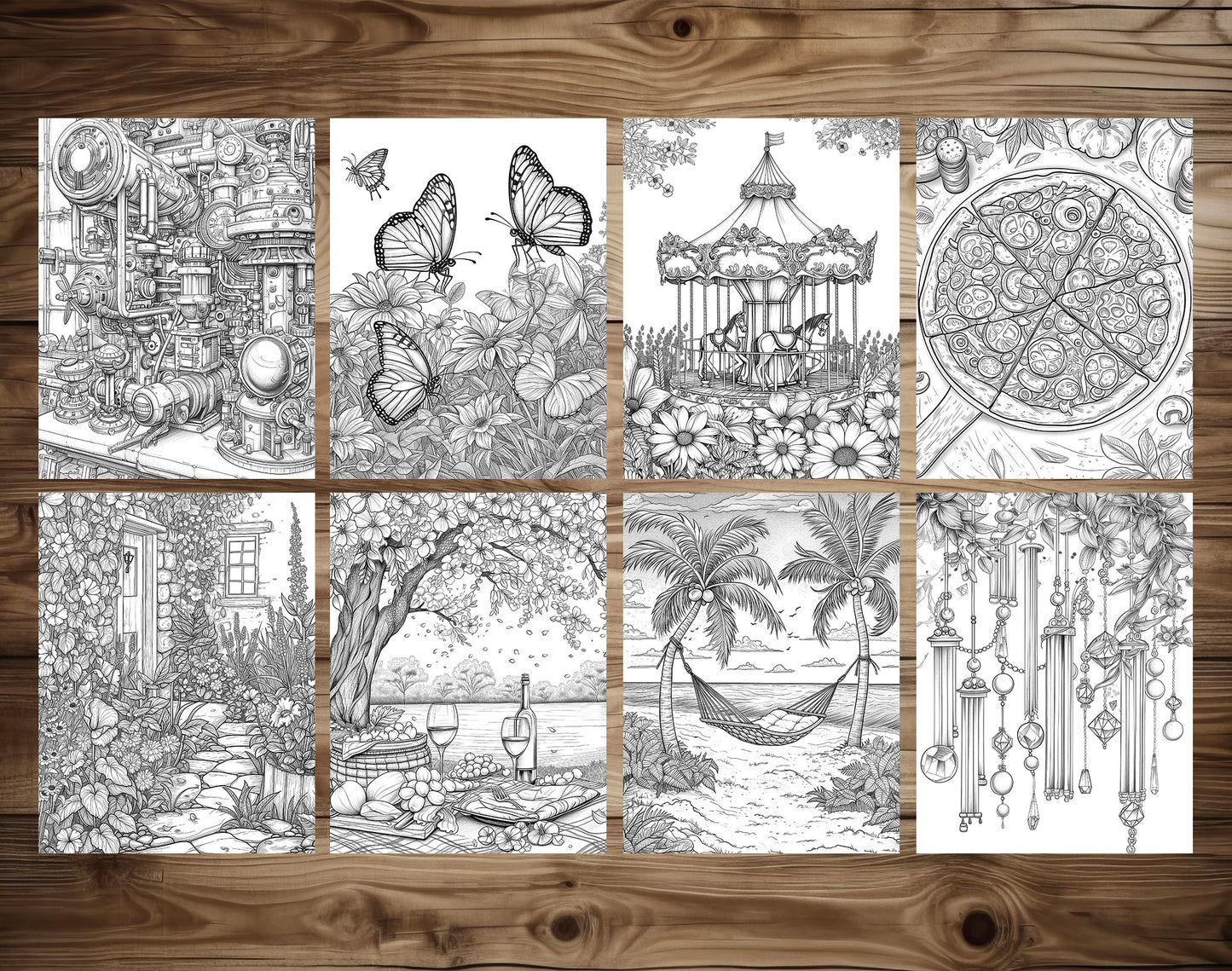 101 Calmness Coloring Pages - Instant Download - Printable – preview 5